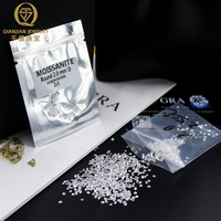Vente en gros usine 1000 pièces par sac Moissanite blanche couleur D Pierre en vrac 0,8-2 mm DEF VVS Moissanite diamant taille brillant rond