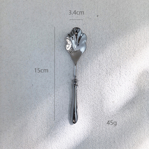 Cuillère à café en acier inoxydable DSF76 14,5 cm – Couverts durables pour la maison, utilisables toute l'année - Product Image 3
