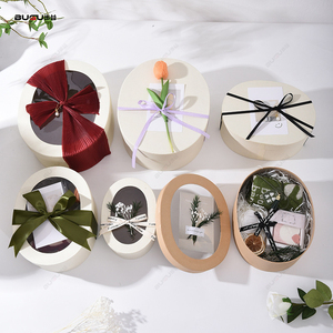 Boîte-cadeau de luxe en carton kraft avec logo personnalisé boîte de chocolat ovale de cuisson pour mariages <span class=keywords><strong>et</strong></span> occasions spéciales - Product Image 1