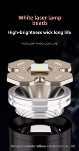 Lampe torche ABS Zoom rechargeable par Type-C, étanche IP65, 1000+ lumens, camping, extérieur, lumière puissante avec autonomie de 8 à 16 heures - Product Image 5