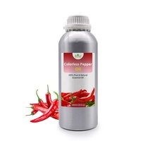 Huile Essentielle de Capsaïcine Naturelle (Graines de Piment Rouge) Distillée à la Vapeur, Prix de Gros, Antibactérienne, Soulagement de la Douleur, Massage