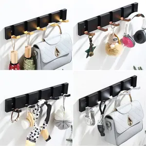 1to8 Hooks For Hanging Clothes Wall Hook Rack Folding Wall Hooks Wall Organisation