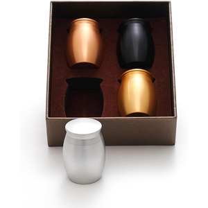 Küçük Avrupa Tarzı Paslanmaz Çelik Küllük Mini Kavanoz Köpekler İçin Cenaze Malzemeleri Mühürlü Evcil Hayvan Tabutları ve Urnleri - Product Image 6