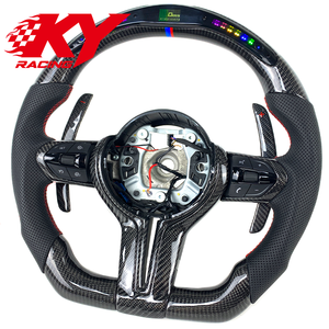 Volante de Fibra de Carbono con LED Personalizado para BMW 320 525 F10 F20 F32 F33 F34 F35 F36 F80 M3 M4 M5 X1 X3 X4 X5 2013-2020 - Product Image 3