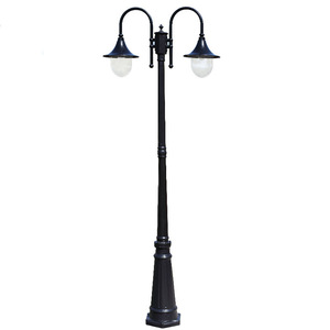 โคมไฟสวนแบบสองหัว โคมทองเหลือง ฝาครอบแก้ว ไฟ LED แสงวอร์มไวท์ 2700K IP54 สำหรับภายนอกอาคาร พร้อมเซ็นเซอร์ตรวจจับความเคลื่อนไหว ใช้พลังงานแสงอาทิตย์ รับประกัน 10 ปี - Product Image 4
