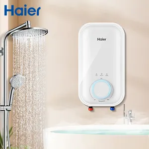 مربعًا لحمام هايير 3.5 كيلو وات 4 كيلو وات مربعًا Tankless Instant Geyser مع حماية للتدفئة الجافة