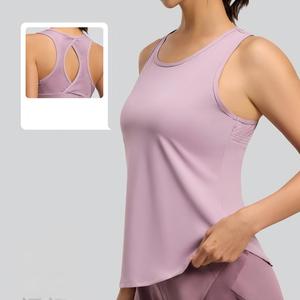 เสื้อกล้ามโยคะตาข่ายสำหรับผู้หญิง ขายส่ง เสื้อออกกำลังกายระบายอากาศ แห้งเร็ว เสื้อกีฬาพลัสไซส์ เสื้อยิม - Product Image 2