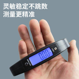 Báscula colgante portátil de 50 kg y 10 g con gancho de acero inoxidable para pesar equipaje - Product Image 4