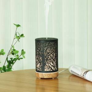 เครื่องเพิ่มความชื้นกลิ่นหอมเหล็กป่าอันสร้างสรรค์เครื่อง0.5L อัลตร้าโซนิคพร้อมไฟ LED สำหรับตั้งโต๊ะในบ้าน - Product Image 3