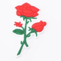 Schoencharms groothandel goedkope fabrieksprijs PVC zachte klompschoen charme decoratie op maat kinderschoen bloemencharms