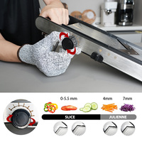 Super September Keuken 430 Roestvrij Staal Chopper Voedsel Groente & Fruit Verstelbare Mandoline Snijmachine