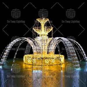 Christmas Fountain Motif Light with LED Water Effect for Outdoor Holiday Landscape Decoration - Product Image 5