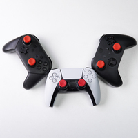Performance Thumbsticks FPS pour PS5/ PS4 pour Xbox X | S / One pour Switch Pro Controller Thumb Grips | 2 High-Rise Concave, Rouge