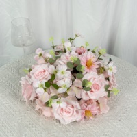 Arrangement floral artificiel pour centre de table de mariage, décoration de table de réception de mariage, vente en gros