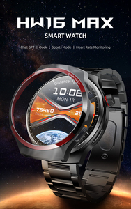 2025นาฬิกาอัจฉริยะ HW16 Max สำหรับผู้ชาย, สินค้ามาใหม่นาฬิกากีฬาและธุรกิจพร้อมฟังก์ชัน NFC เข็มทิศติดตามการนอนหลับ IP67กันน้ำ3สาย - Product Image 3
