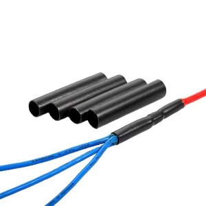 Manchon thermorétractable DINGYUAN 4:1 à double paroi en polyoléfine ignifuge pour l'automobile, avec ligne adhésive - Product Image 2