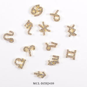 <span class=keywords><strong>12</strong></span>ชิ้น/กล่องเพทายอัลลอยด์<span class=keywords><strong>ราศี</strong></span>ที่มีเสน่ห์เล็บ<span class=keywords><strong>12</strong></span>กลุ่มดาวสัญลักษณ์พลอยเทียมสัญลักษณ์3D เครื่องประดับตกแต่งเล็บหลังเรียบ - Product Image 5