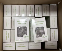 Connecteurs RJ45 UTP 8P8C Cat6 de qualité supérieure, emballés dans une boîte exquise |   100 contacts plaqués or, fiches Ethernet de haute qualité
