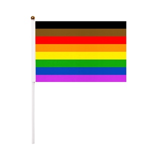 Bandera Personalizada de Orgullo Filadelfiano 14x21cm, Decoración para el Desfile LGBTQ de Junio, Bandera Arcoíris de Varios Colores, Venta Directa de Fábrica al Por Mayor - Product Image 2