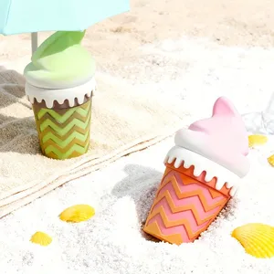 Rukioo Hot Sale Sweet Ice Cream Design Classic Manual Dry <b>Herb</b> <b>Grinder</b> 73MM Size Zinc Alloy Plastic - Product Image 2