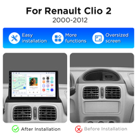Radio Mobil Junsun Android Bluetooth Carplay Untuk Renault Clio 2 2000-2012 GPS Mobil Navigasi Layar Sentuh Pemutar Multimedia