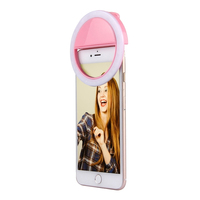 RK12 personnalisé 3 modèles lumière LED Clip sur téléphone portable Selfie Flash anneau lumineux 36 pièces lampes accessoires de téléphone rechargeables