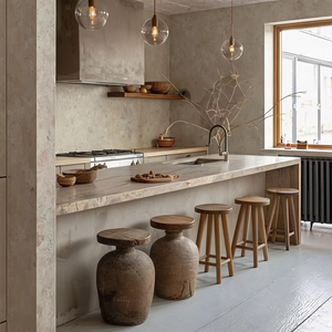 Wabisabi stile <span class=keywords><strong>cucina</strong></span> <span class=keywords><strong>cucina</strong></span> completa Design personalizzato armadio da <span class=keywords><strong>cucina</strong></span> in quarzo in legno massello mobile da <span class=keywords><strong>cucina</strong></span> con prezzo di fabbrica - Product Image 1