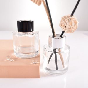 Etiqueta de logotipo personalizado de lujo florero botella difusora de caña con tapa botella de aromaterapia reciclable para Hotel hogar habitación Baño - Product Image 5