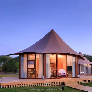 Tenda per eventi in vetro esagonale di lusso per <span class=keywords><strong>resort</strong></span> <span class=keywords><strong>Glamping</strong></span> e feste VIP - Product Image 1