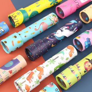 थोक मज़ेदार बच्चे जादू कागज रंगीन कार्टून कलाईडोस्कोप बच्चों खिलौना कलईडोस्कोप - Product Image 4