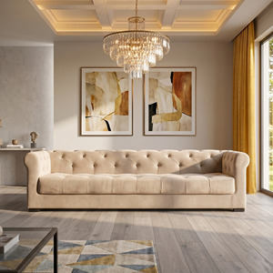 Set Divano Reclinabile <span class=keywords><strong>Modena</strong></span> Personalizzabile dal Produttore, Stile Moderno di Lusso, Divano Modulare in Velluto per Appartamenti, Hotel, Officine - Product Image 2