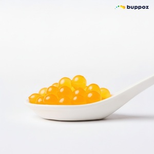 Pépites de Boba à la pêche 490g en pot Halal HACCP pour les magasins de Bubble Tea et de thé au lait OEM - Product Image 4
