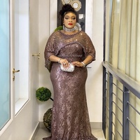 Robes de mode africaine H&D S11268 avec strass, robe élégante grande taille pour soirée