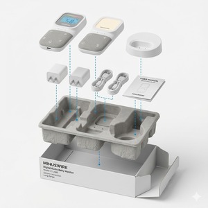 Monitor de Audio Bidireccional con Conexión Privada Segura, Alerta de Sonido por Vibración y Micrófono de Alta Sensibilidad - Product Image 3