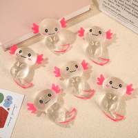 Jouet anti-stress en forme de poisson rouge en maltose, mini jouet à presser TRP à rebond lent, transparent, cadeau pour enfants et adultes