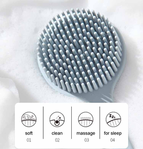 Cepillo de Baño de Silicona Impermeable de Alta Calidad para Adultos y Niños con Mango Largo, Diseño Antideslizante y Función de Masaje - Product Image 6