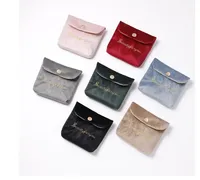 Mini sac à cosmétiques Portable à la mode, sac de rangement de tampons mignons pour filles, pochette de maquillage pour serviettes hygiéniques