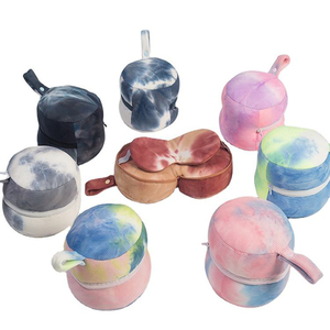 Fabricante personalizado animales de peluche almohada 2 en 1 viaje siesta cuello almohada con máscara de ojos - Product Image 4