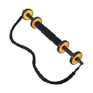 류겐홍 동일 스타일 다기능 무소음 <span class=keywords><strong>ABS</strong></span> 복근 휠 & 피트니스 스틱 팔 근력 강화 트레이너 - Product Image 3