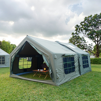 Tente gonflable quatre saisons pour 3-4 personnes, abri dôme imperméable coupe-vent pour le camping et la randonnée
