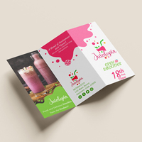 Service d'impression de brochures pliables personnalisées en papier/carton pour dépliants, brochures, feuillets - Format A5, étiquettes numériques suspendues