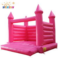 Château gonflable de luxe personnalisé WINSUN, trampoline commercial, château gonflable blanc pour mariage et fête