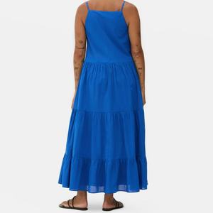 Vestido Casual de Lino y Algodón con Estilo Personalizado, Lavado Ácido, Corte en A, Estilo Bohemio para la Playa, para Mujer - Product Image 4