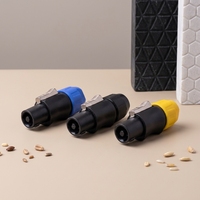 Connecteur d'alimentation Powercon pour écran LED Aixton, mur vidéo, câble d'alimentation audio professionnel, accessoires de microphone en nylon noir