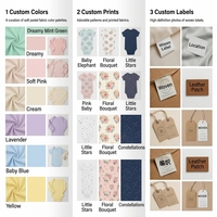 OEM ODM Baby 100% katoenen baby romper vier seizoenen rits romper met bedekte handen & voeten zachte unisex pasgeboren baby pyjama