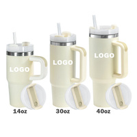 Vasos Térmicos de Doble Pared de 30OZ y 40OZ, Vaso de Viaje de Acero Inoxidable con Aislamiento al Vacío, Taza de Café con Logotipo Personalizado Impreso