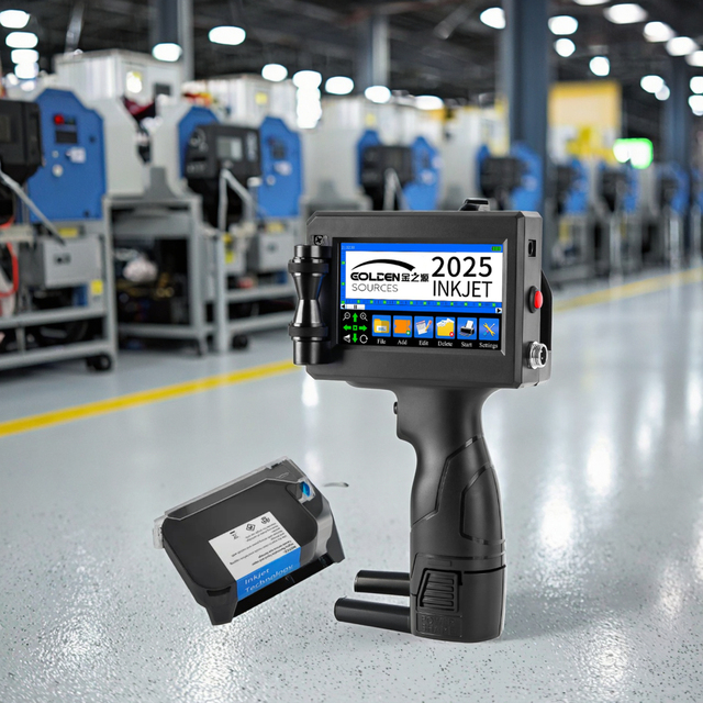 Factory 12.7mm Handheld Inkjet Printer for Tag Card, Date, Batch Number Logo Graphic Coding Machine TIJ Inkjet Printer