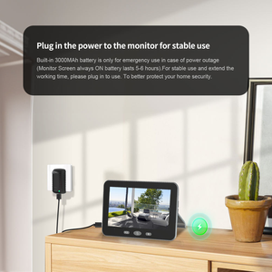 Tuya 2.4 Gam Wifi + BLE không dây 1080P chuông cửa an ninh máy ảnh 5 "Màn hình vòng máy ảnh chuông cửa màn hình <span class=keywords><strong>intercom</strong></span> Door điện thoại - Product Image 6