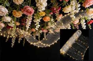 Guirnalda de Luces <span class=keywords><strong>LED</strong></span> con Diseño de Malla para Decoración Navideña en Exteriores - Product Image 4