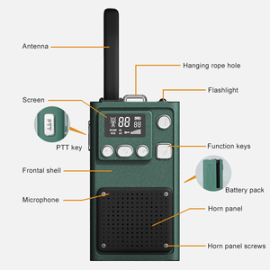 Walkie Talkie Compacto Recargable, Radio Bidireccional Portátil - Product Image 1